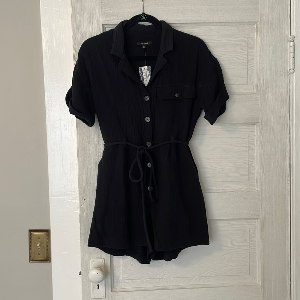Black Madewell Romper size XS